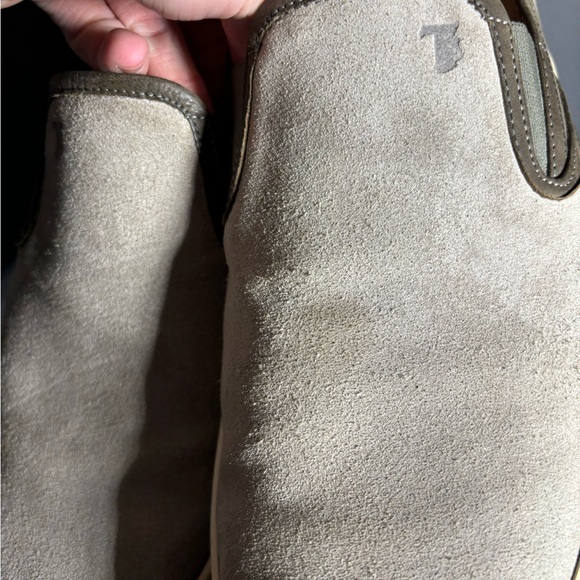 Tods Grey Suede Slip On Low Top Sneakers Size 9.5 - Picture 6 of 11